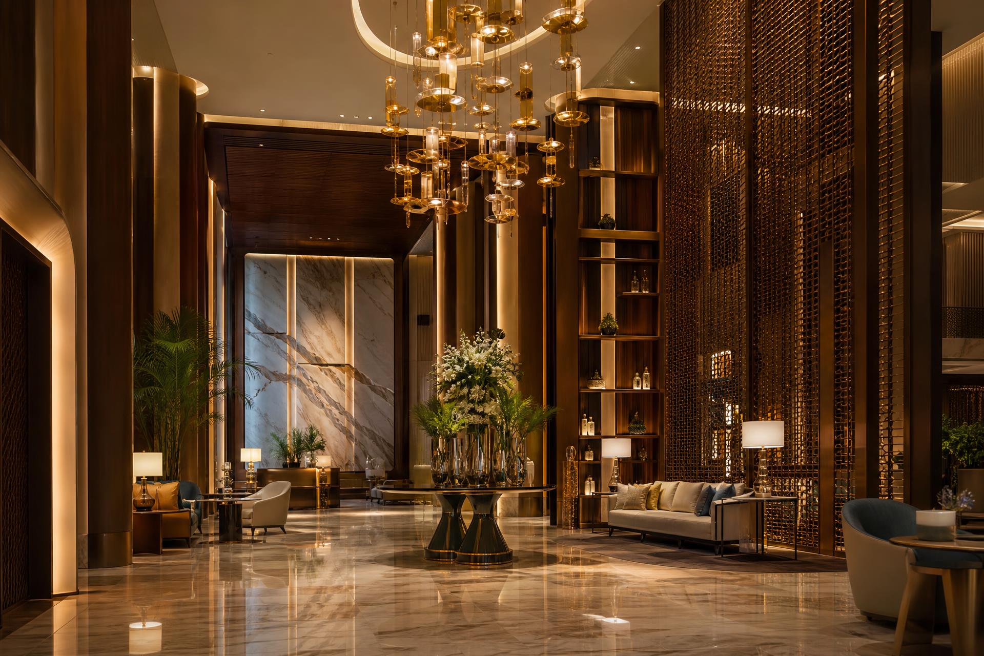 Luxury hotel lobby interior by Top Furniture Factory